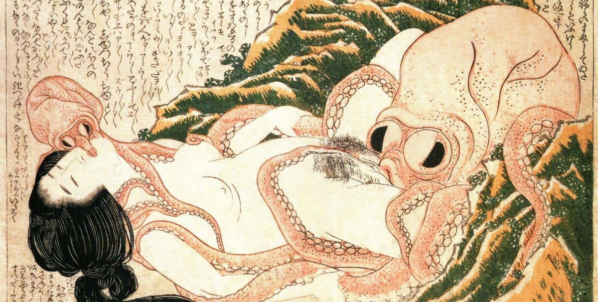 Hokusai, The dream of the fisherman's wife, 1814